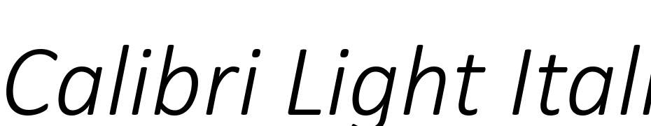Calibri Light Italic cкачати шрифт безкоштовно